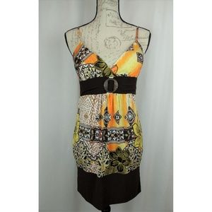 Purple Holic Floral Bodycon Dress Size M